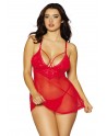 Nuisette et string rouge - DG12701RED