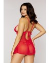 Nuisette et string rouge - DG12701RED