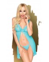 Babydoll et string assorti Bleu After sunset - PH0008BLU