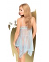 Nuisette et string assorti Bleu Naughty doll - PH0085BLU