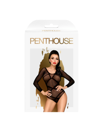 Body fantaisie noir manches longues High on love - PH0118BLK