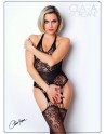 Bodystocking noir porte-jarretelles - Le Numéro 15 - Collection Bodystocking - CM99015