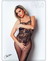 Bodystocking résille imprimé motifs floraux - Le Numéro 13 - Collection Bodystocking - CM99013