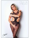 Body noir avec ouverture sexy - Le Numéro 3 - Collection Bodystocking - CM99003