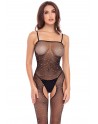 Bodystocking noir scintillante - REN7097-BLK