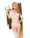 Bodystocking  Blanc Sugar drop - PH0029WHT