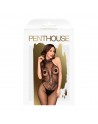 Bodystocking ouvert à l'entrejambe Noir First Lady - PH0036BLK