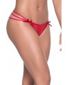 String rouge élégant triple lanières - MAL101RED