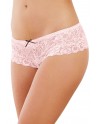 Shorty ouvert vieux rose court en dentelle - DG7177VPK