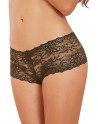 Shorty dentelle ouvert laçage au dos - DG1326BLK