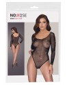 Body string à manches longues en résille avec strass - R26427351101