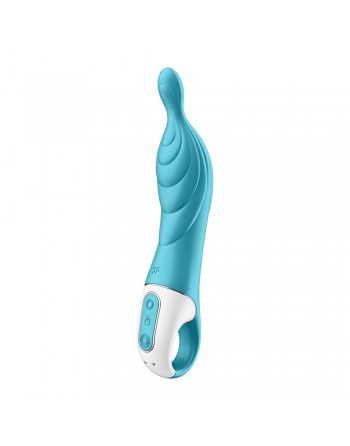 Vibromasseur rainuré Point A couleur turquoise A-Mazing 2 Satisfyer - CC597767