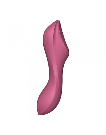 2 en 1 Stimulateur de clitoris et vibromasseur Curvy Trinity 3 rouge Satisfyer - CC597772