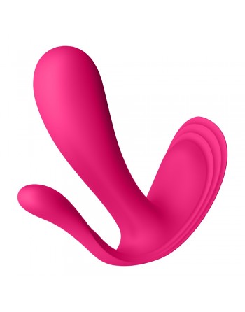 3 en 1 Vibromasseurs et stimulateur clitoridien rose connecté Top Secret  Satisfyer - CC597755