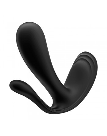 3 en 1 Vibromasseurs et stimulateur clitoridien noir connecté Top Secret  Satisfyer - CC597754