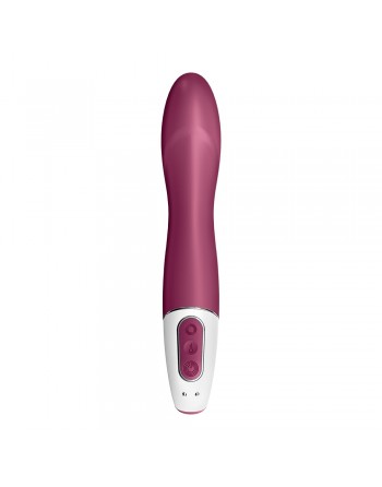 Vibromasseur chauffant connecté USB rouge Big Heat Satisfyer - CC597784