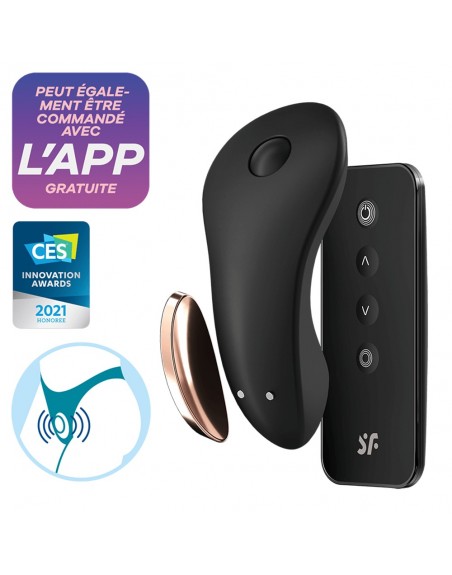 Stimulateur clitoridien connecté USB avec télécommande Little Secret Satisfyer - CC597253