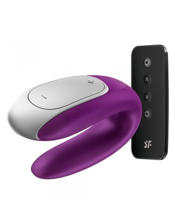 Sextoy de couple vibrant USB connecté Double Fun violet - CC5972560201