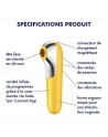 Vibromasseur et stimulateur clitoridien jaune Dual Love Satisfyer - CC5972570104