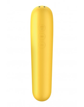 Vibromasseur et stimulateur clitoridien jaune Dual Love Satisfyer - CC5972570104