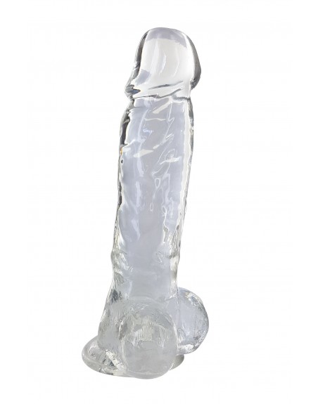 Gode jelly transparent ventouse taille XL 22cm - CC570125