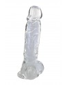 Gode jelly transparent ventouse taille XL 22cm - CC570125