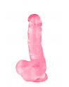 Gode jelly rose ventouse taille M 17.5cm - CC570130