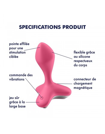 Vibromasseur anal USB rose Game Changer Satisfyer - CC597779