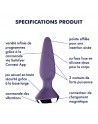 Plug anal vibrant connecté USB ilicious 1 violet Satisfyer - CC597221