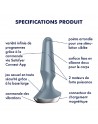 Plug anal vibrant connecté USB ilicious 2 Ice blue Satisfyer - CC597290