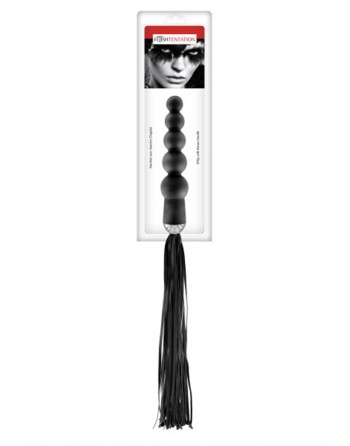 Martinet avec manche chapelet anal noir Fetish Tentation - CC570402