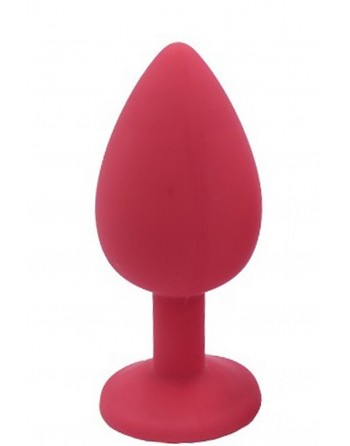 Plug rouge bijou cristal Medium - DB-RY068CRED