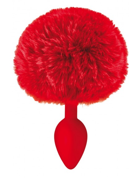 Plug anal pompon rouge - CC5700910030