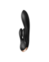 Vibromasseur rabbit noir double stimulation clitoris Double Flex Satisfyer - CC597809