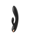 Vibromasseur rabbit noir double stimulation clitoris Double Flex Satisfyer - CC597809