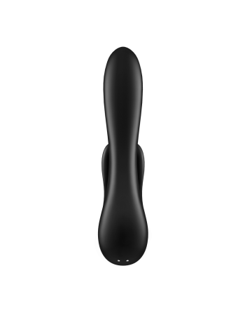 Vibromasseur rabbit noir double stimulation clitoris Double Flex Satisfyer - CC597809