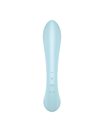 2 en 1 Rabbit point G avec stimulateur de clitoris et Wand Bleu USB Triple Oh Satisfyer - CC597813