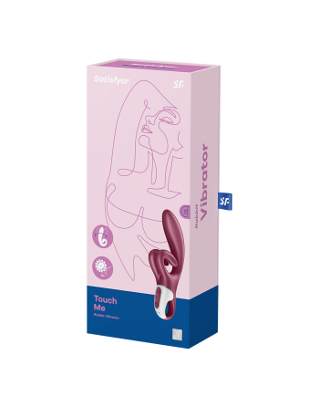 Vibromasseur rabbit point G rouge double stimulation clitoridienne Touch Me Satisfyer - CC597811SA