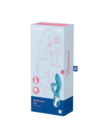 Vibromasseur rabbit bleu USB Embrace Me Satisfyer - CC597792