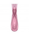 Vibromasseur rabbit rose chauffant USB connecté Hot Lover Satisfyer - CC597747