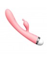 Vibromasseur Rabbit rose vintage 10 vitesse USB - TOZ-053BPNK