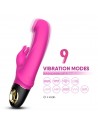 Vibromasseur Rabbit rose 9 modes de vibrations puissantes - USK-V10PNK