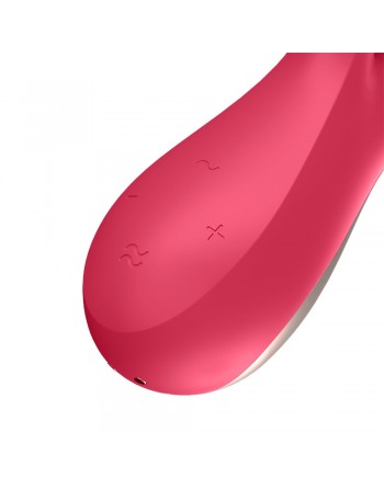 Vibromasseur rabbit rouge connecté Mono Flex Satisfyer - CC5972440050