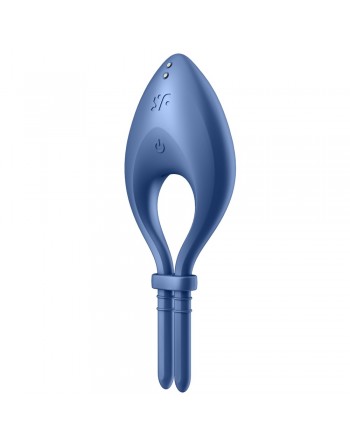 Cockring vibrant connecté USB bleu Bullseye Satisfyer - CC597798