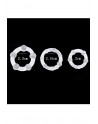 Pack 3 cockring transparents avec billes - CR-COR005CLE