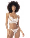 Ensemble lingerie trois pièces blancs - MAL8738WHT