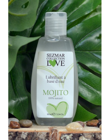 Lubrifiant à base d'eau 100% naturel Mojito 90 ml - SEZ084