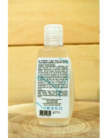 Lubrifiant à base d'eau 100% naturel Crème glacée vanille 90 ml - SEZ080