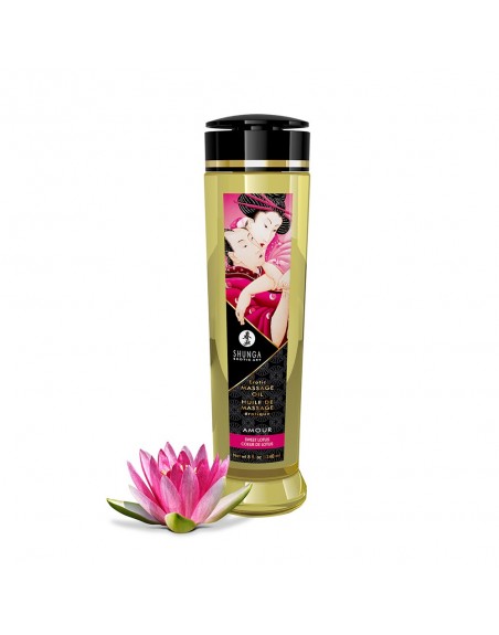 Huile de massage aphrodisiaque Coeur de Lotus 240ml - CC1223