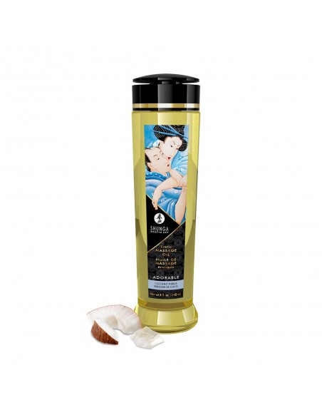 Huile de massage frissons de coco aphrodisiaque 240ml - CC1210